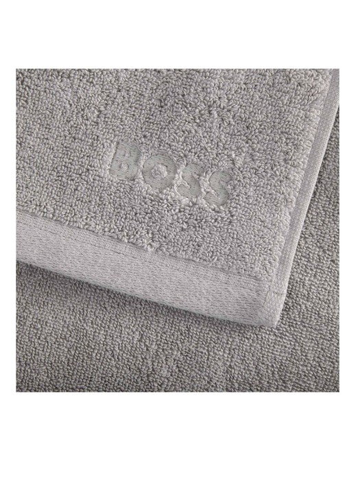 BOSS LOFT gastendoek - 700 gr/m2 - 30 x 30 cm - voorkant 2 zilver
