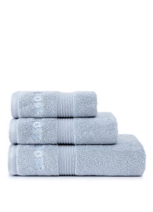 BOSS LOFT gastendoek - 700 gr/m2 - 30 x 30 cm - detail iceblue