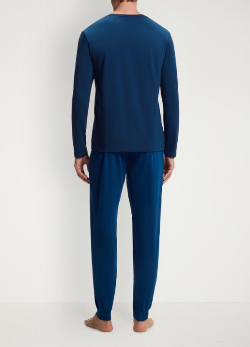 BOSS Longsleeve met logo - achterkant 3 donkerblauw