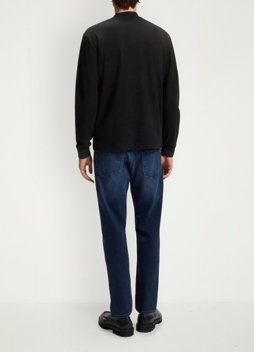 BOSS Longsleeve met stretch - achterkant 3 zwart