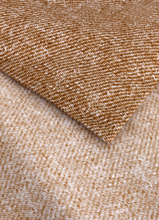 BOSS Loomis dekbedovertrek van katoensatijn 120TC - exclusief kussenslopen - achterkant 2 beige