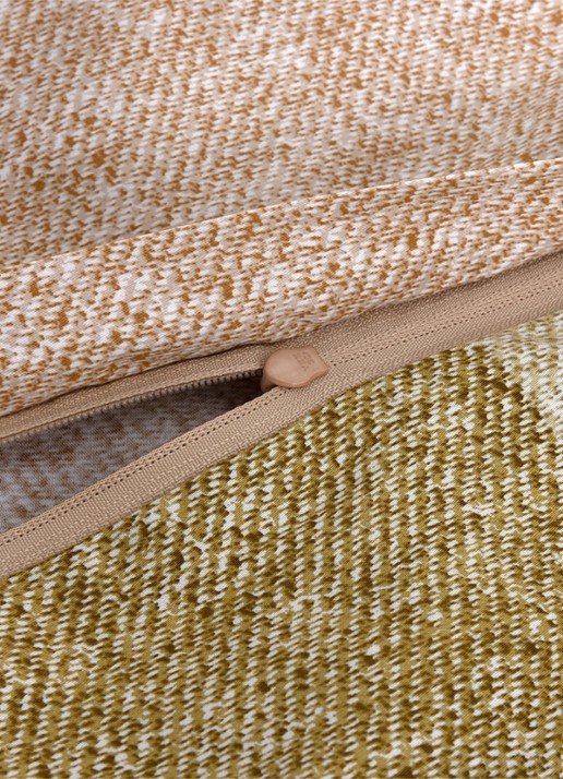 BOSS Loomis dekbedovertrek van katoensatijn 120TC - exclusief kussenslopen - detail beige