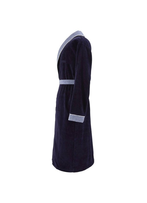 BOSS LORD     CamelH      Bath robe - detail 3 donkerblauw