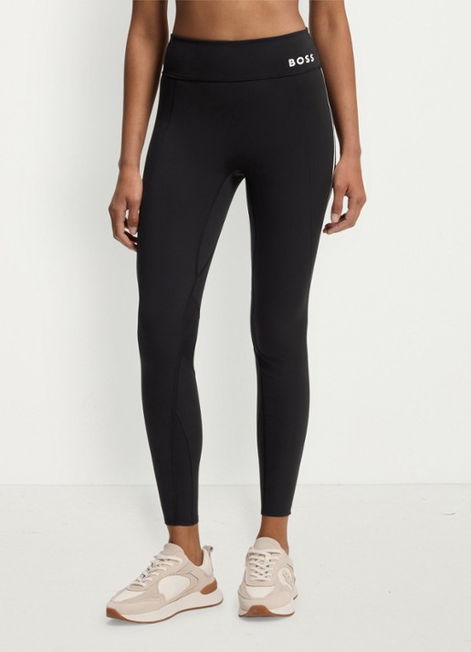 BOSS Low waist skinny fit trainingslegging met logo