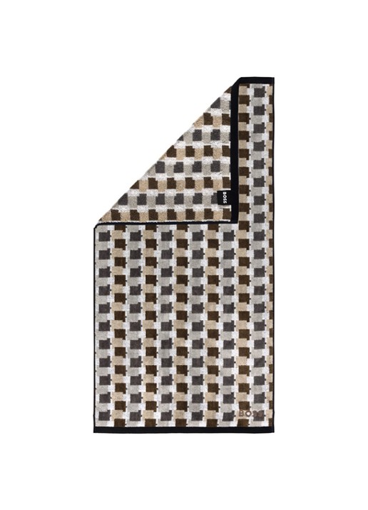 BOSS Lucio badhanddoek - 55 x 100 cm - achterkant 5 beige
