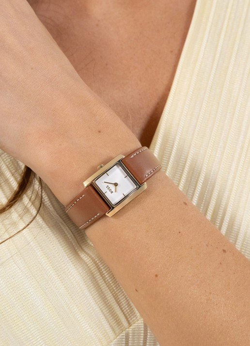 BOSS Lucy Scala horloge HB1502846  - voorkant 2 goud