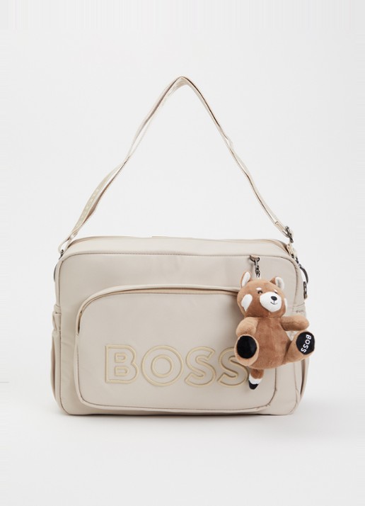 HUGO BOSS Luiertas met logoborduring en tasbedel