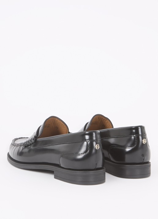 BOSS Lycia loafer van leer - achterkant 4 zwart