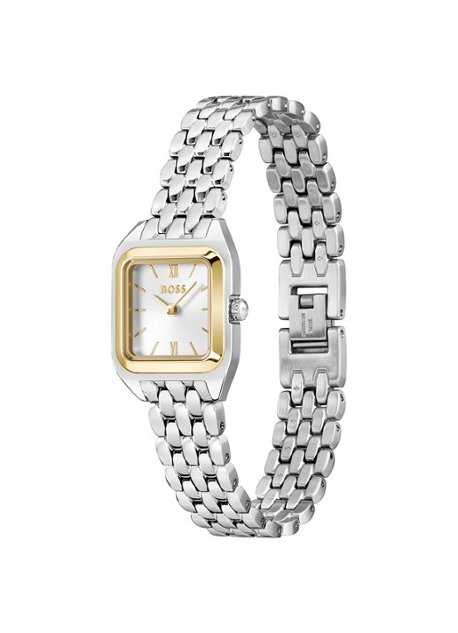 BOSS Mae Petite horloge HB1502821  - detail zilver