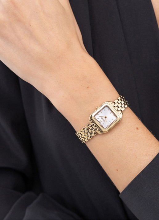 BOSS Mae Petite horloge HB1502823  - voorkant 4 goud