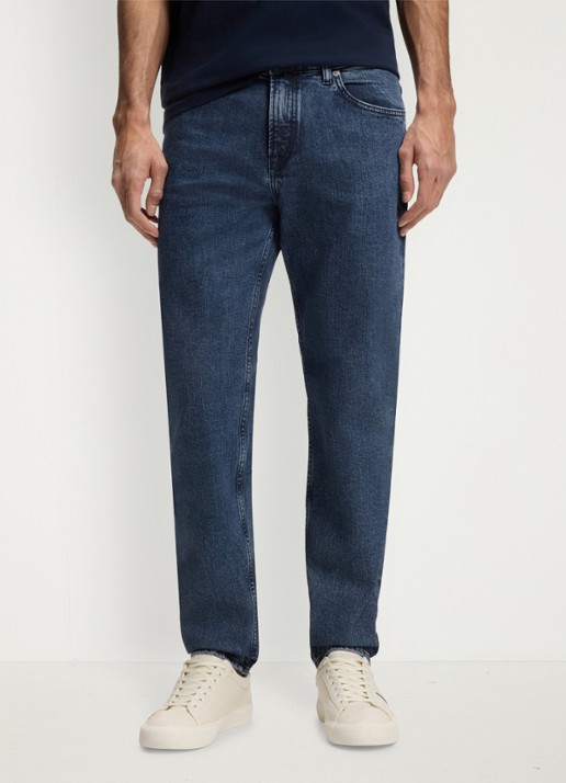 BOSS Maine straight fit jeans met medium wassing