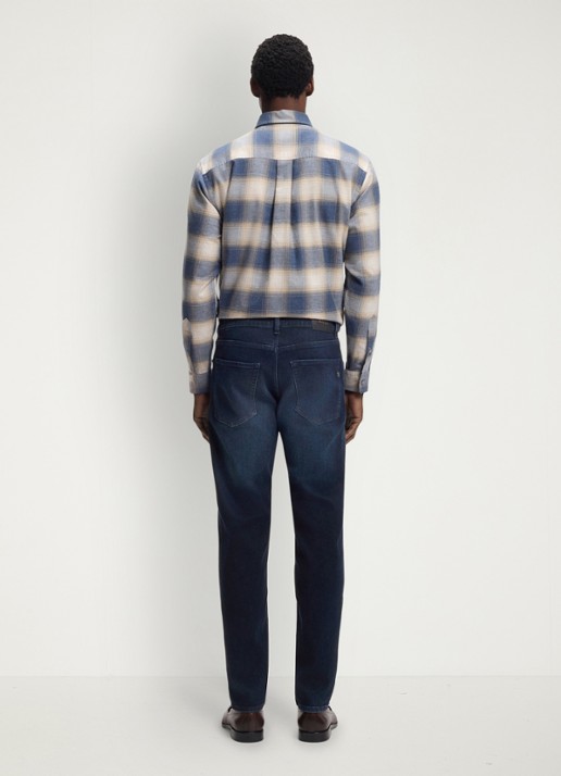 BOSS Maine straight leg jeans in katoenblend - achterkant 4 denim