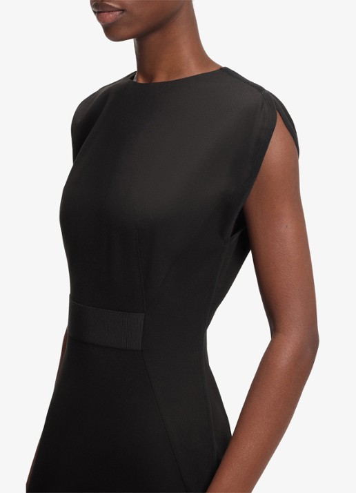 BOSS Midi jurk met split - detail 4 zwart