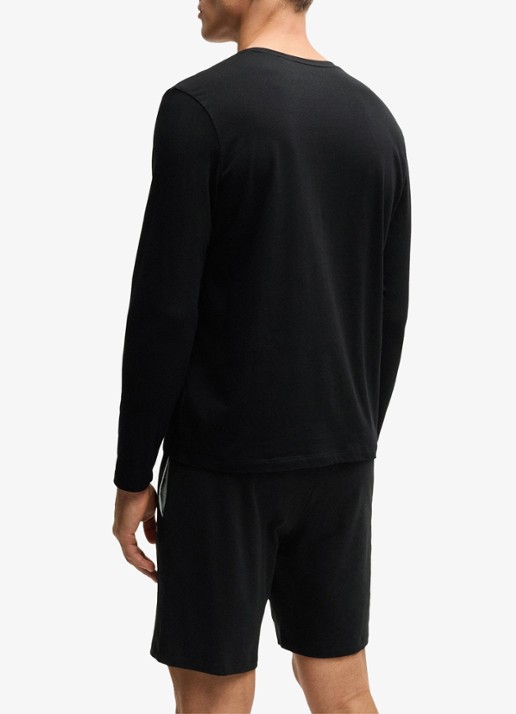 BOSS Mix&Match T-shirt met logoborduring - achterkant zwart