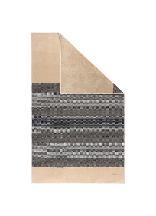 BOSS Modernis badhanddoek 55 x 90 cm - achterkant beige