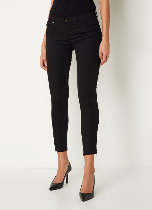 BOSS Nafice low waist cropped skinny jeans met gekleurde wassing