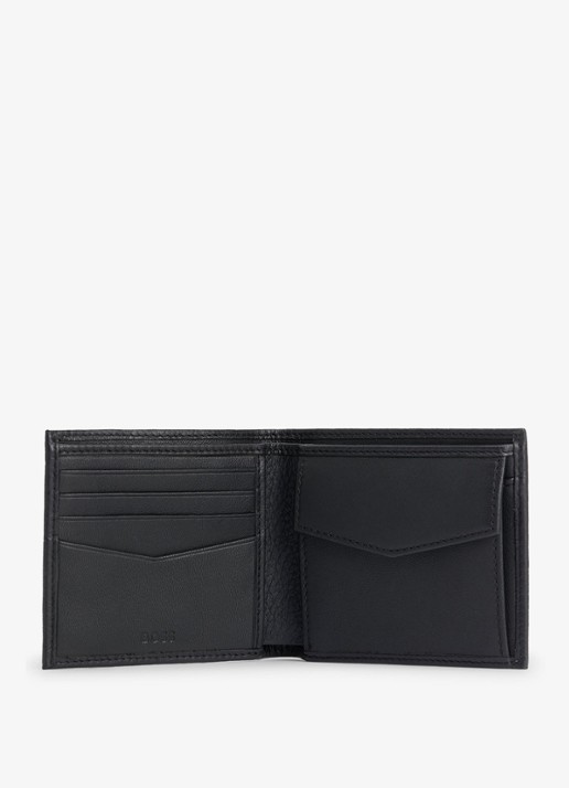 BOSS New Crosstown portemonnee van leer - detail 2 zwart