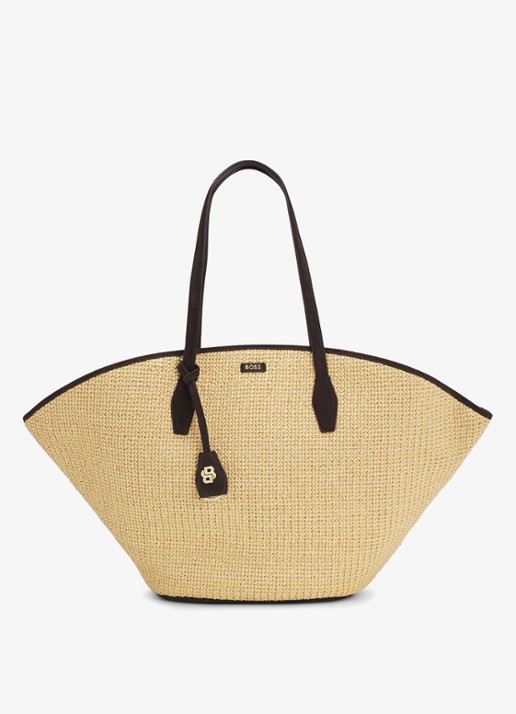 BOSS Numah Maxi strandtas met gevlochten detail