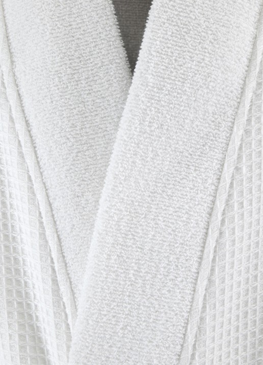 BOSS Onsen badjas - detail 4 wit