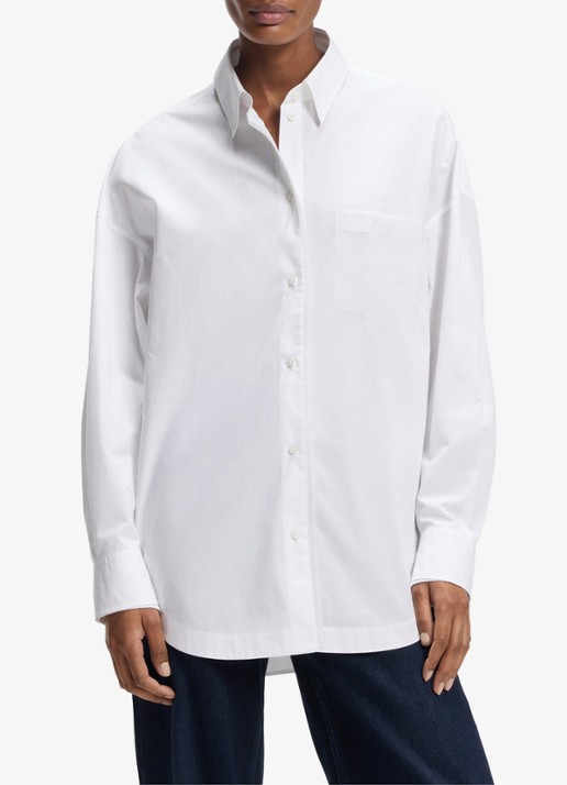 BOSS Oversized blouse met kraag