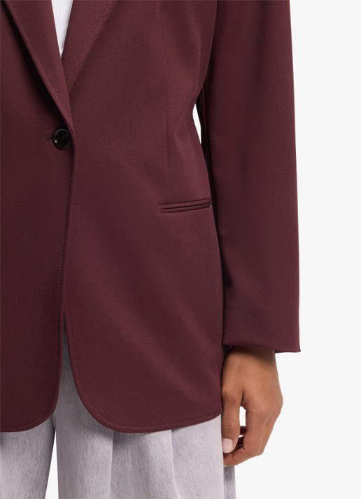 BOSS Oversized-fit blazer met riem - detail 6 aubergine