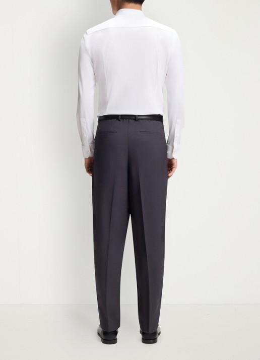 BOSS P-Hank slim fit overhemd met stretch - achterkant 4 wit