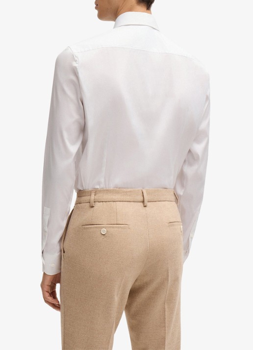 BOSS P-Hank-Spread slim fit overhemd - achterkant wit