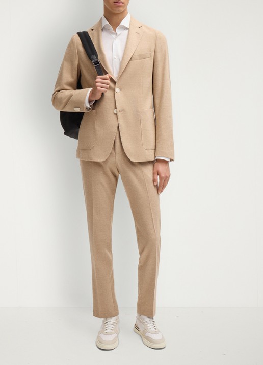BOSS P-Hank-Spread slim fit overhemd - voorkant 3 wit