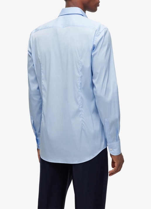 BOSS P-Hank-Spread slim fit overhemd - achterkant lichtblauw