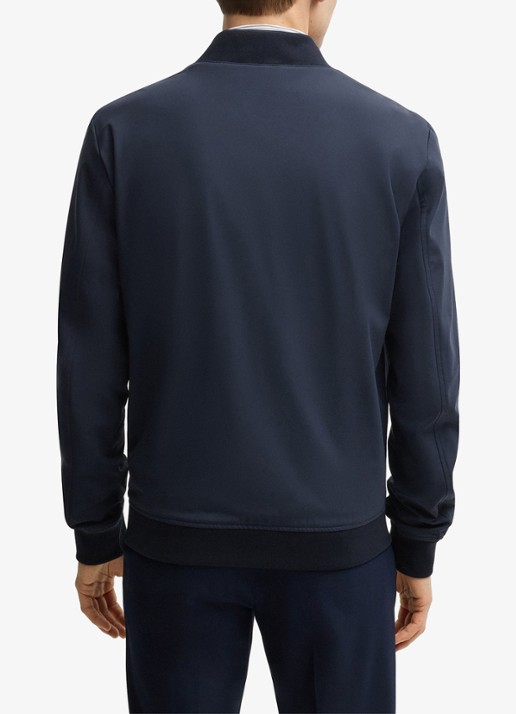 BOSS P-Hanry bomberjack met ritszakken - achterkant 6 donkerblauw