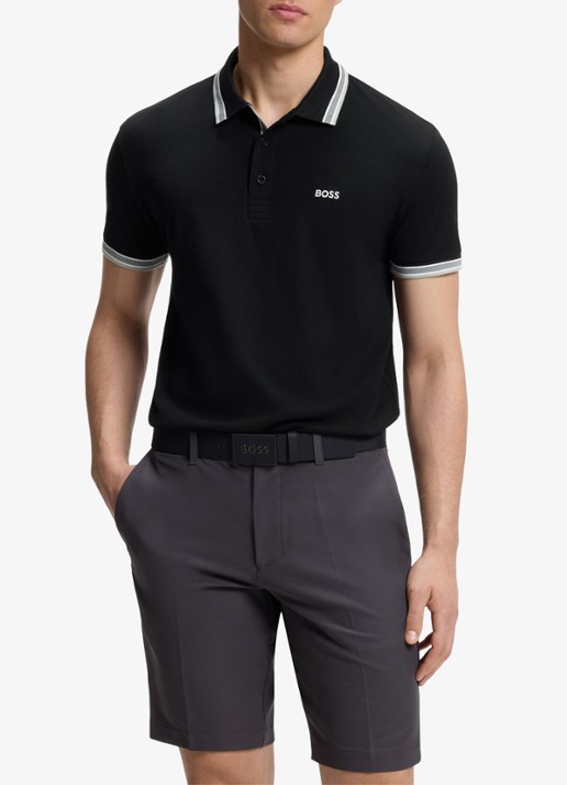 BOSS Paddy regular fit polo van piqué katoen met logo