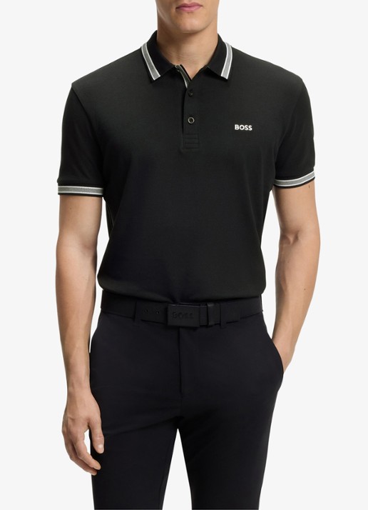 BOSS Paddy regular fit polo van piqué katoen met logo