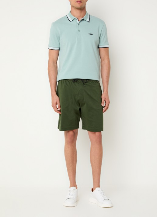 BOSS Paddy regular fit polo van piqué katoen met logo  - voorkant 2 open green-357 / groen