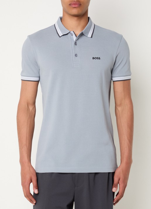 BOSS Paddy regular fit polo van piqué katoen met logo