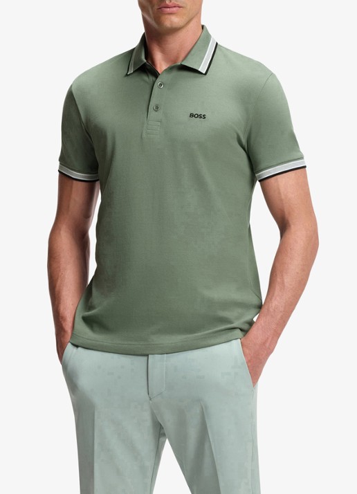 BOSS Paddy regular fit polo van piqué katoen met logo
