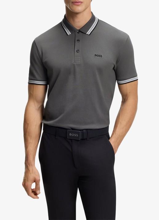 BOSS Paddy regular fit polo van piqué katoen met logo