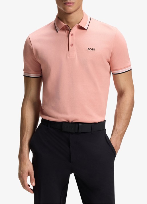 BOSS Paddy regular fit polo van piqué katoen met logo