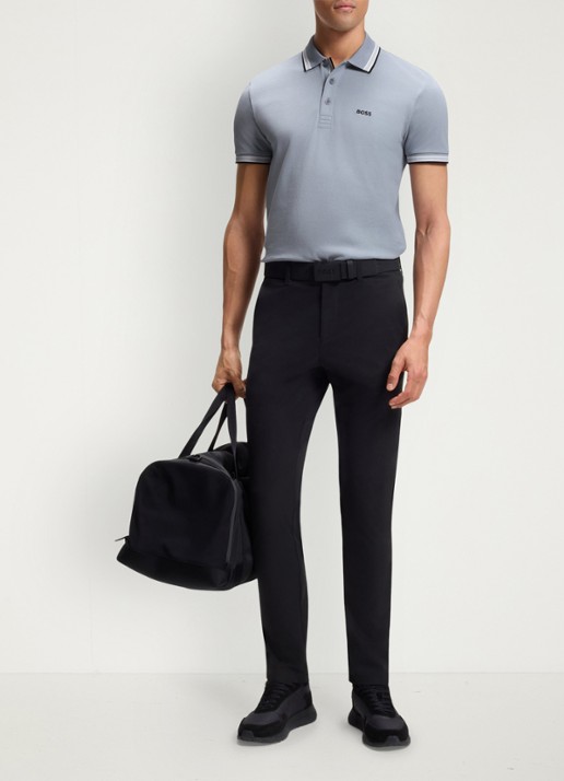 BOSS Paddy regular fit polo van piqué katoen met logo
