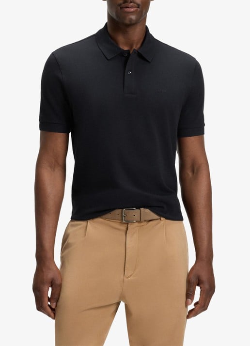 BOSS Pallas regular fit polo van piqué katoen