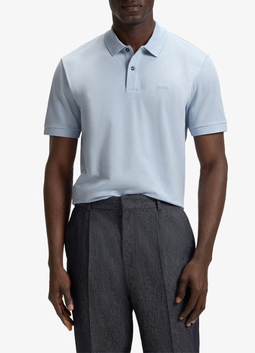 BOSS Pallas regular fit polo van piqué katoen