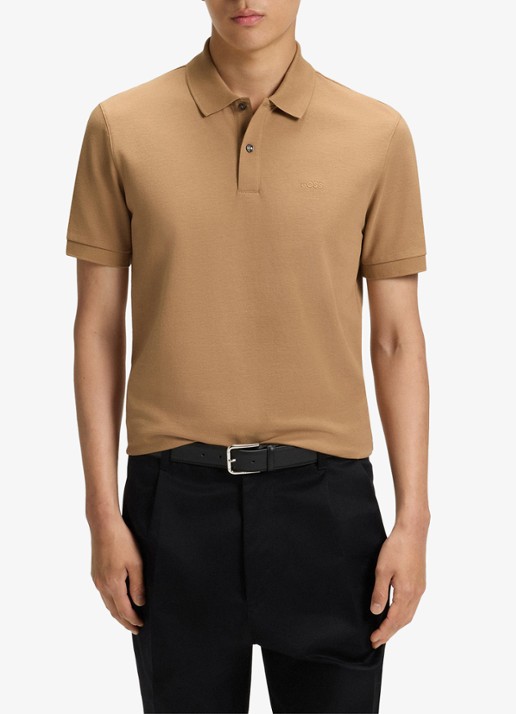 BOSS Pallas regular fit polo van piqué katoen