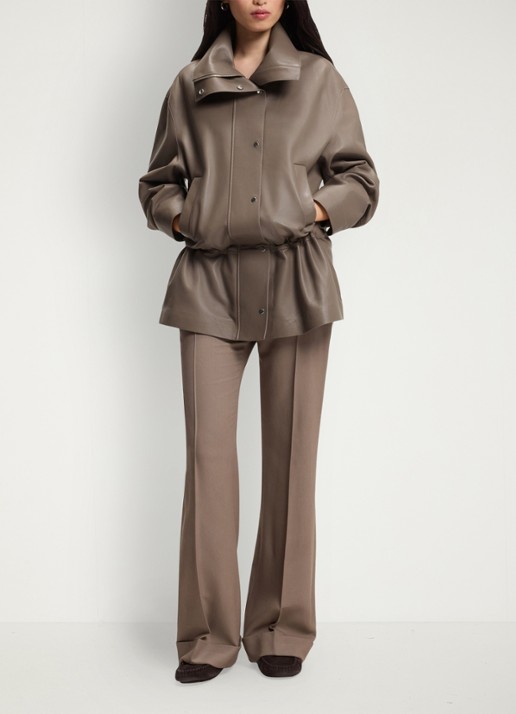 BOSS Parka met steekzakken - voorkant 6 taupe