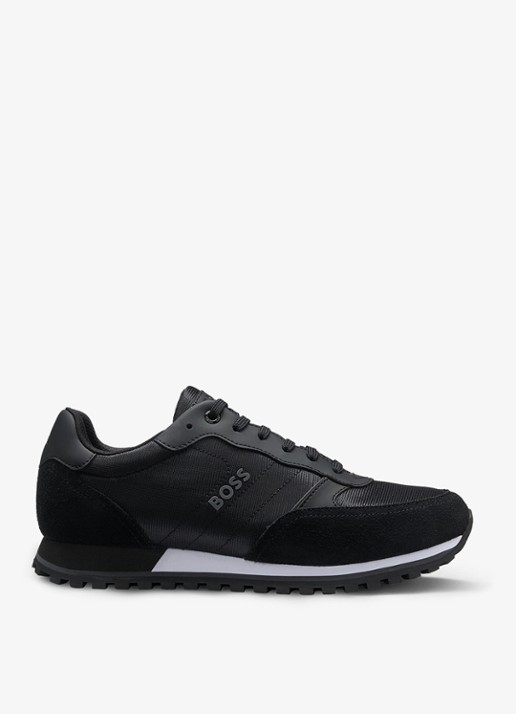 BOSS Parkour sneaker met suède details