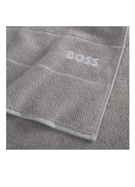 BOSS Plain badlaken - 600 gr/m2 - 100 x 150 cm - detail 3 lichtgrijs