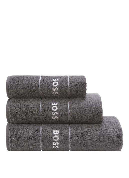 BOSS Plain badlaken - 600 gr/m2 - 70 x 140 cm - voorkant 2 donkergrijs