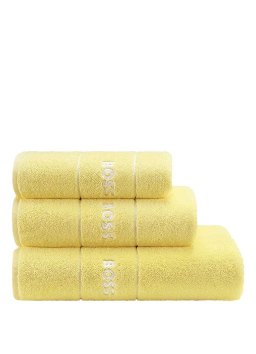 BOSS Plain badlaken - 600 gr/m2 - 70 x 140 cm - voorkant 2 geel