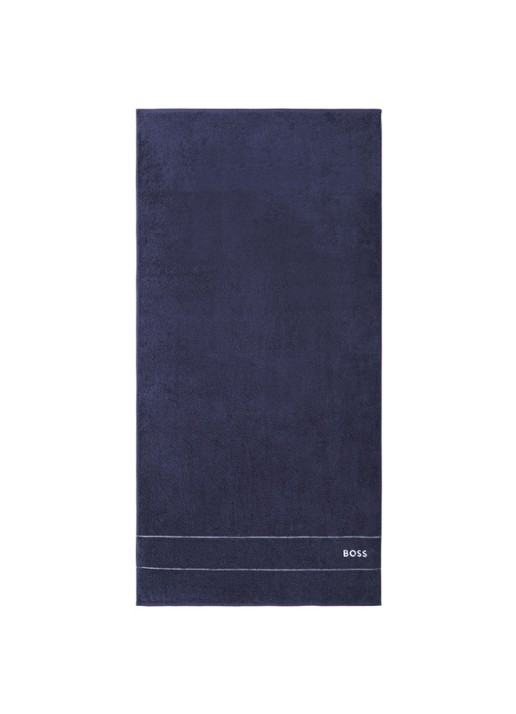 BOSS Plain badlaken - 600 gr/m2 - 70 x 140 cm - voorkant donkerblauw