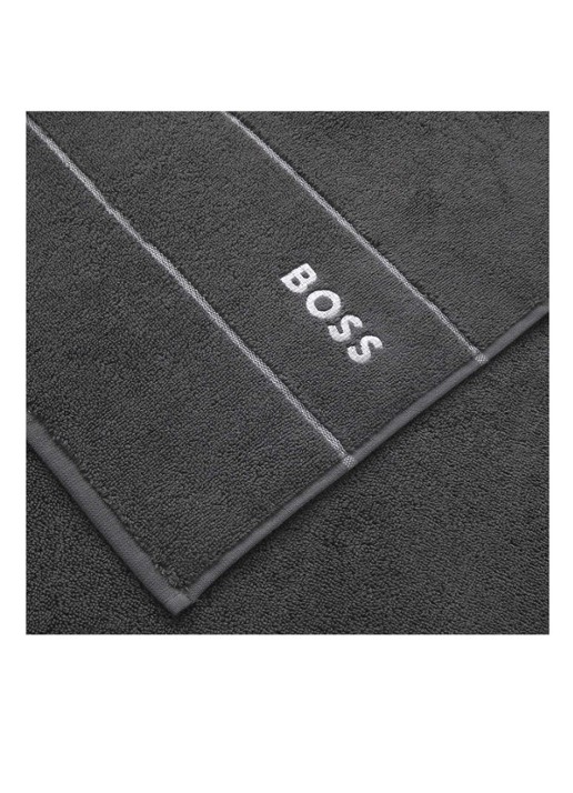 BOSS Plain gastendoek - 600 gr/m2 - 40 x 60 cm - detail donkergrijs