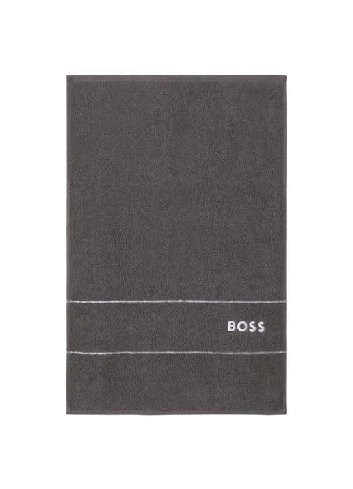 BOSS Plain gastendoek - 600 gr/m2 - 40 x 60 cm - voorkant 4 donkergrijs