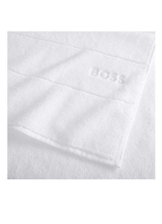 BOSS Plain gastendoek - 600 gr/m2 - 40 x 60 cm - detail staalblauw